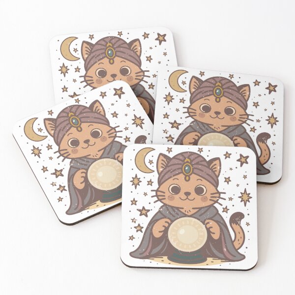 Item preview, Psychic Cat Fortune Teller Retro Mystical Design designed and sold by LaPolilladPapel.