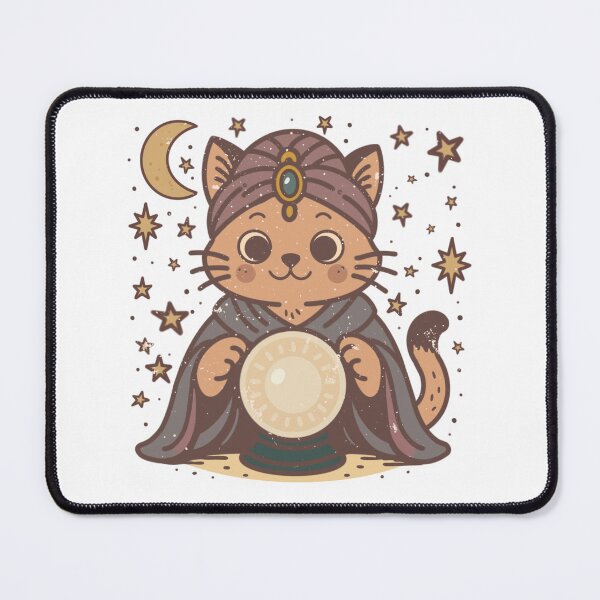 Item preview, Psychic Cat Fortune Teller Retro Mystical Design designed and sold by LaPolilladPapel.