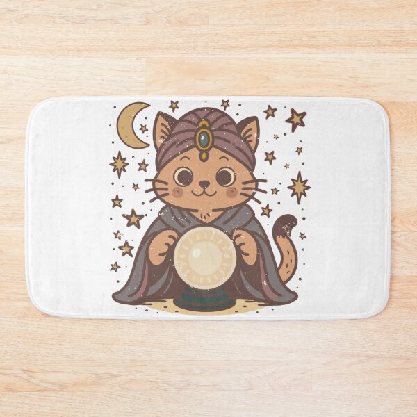 Item preview, Psychic Cat Fortune Teller Retro Mystical Design designed and sold by LaPolilladPapel.