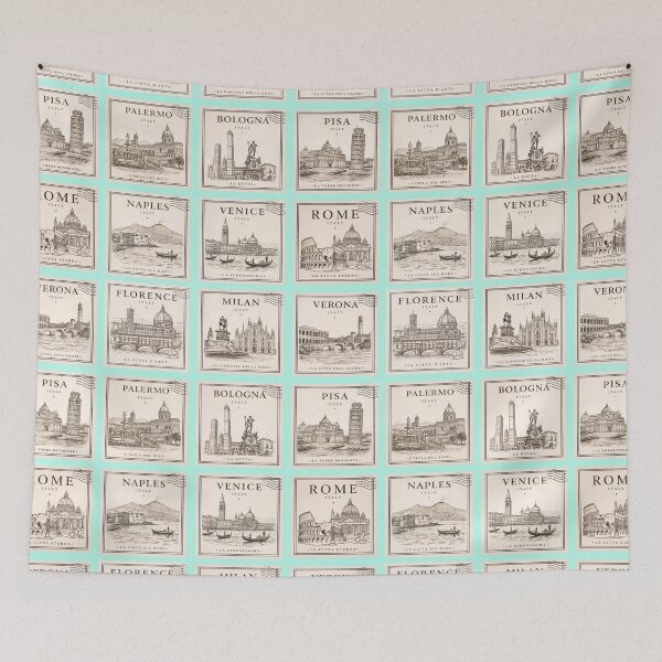 Item preview, Vintage Italy Travel Stamp Set designed and sold by MatthewHeights.