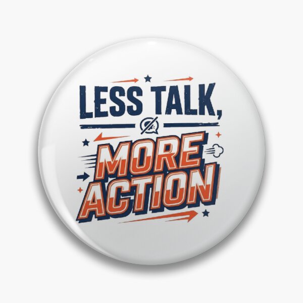 Item preview, Less Talk More Action Poster | Productivity Quote Wall Art | Minimalist Motivational Print designed and sold by NOVOZA.