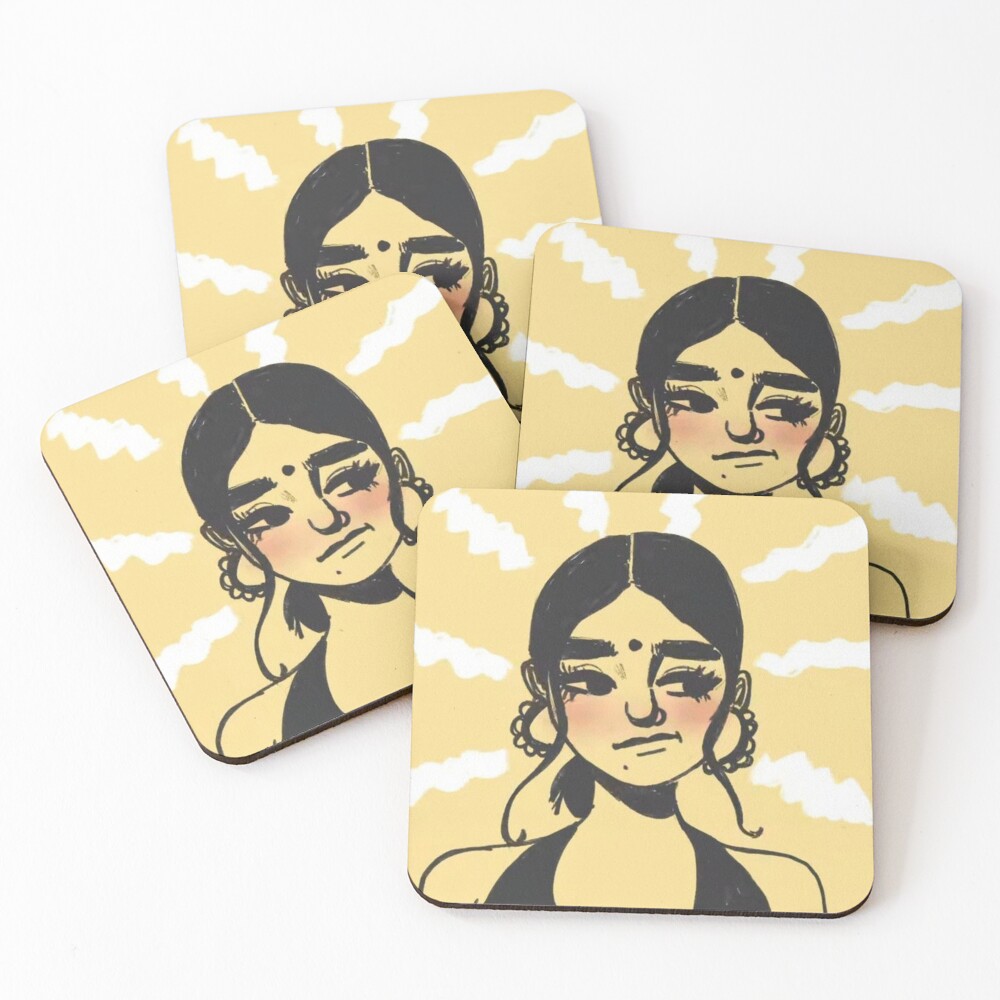 Item preview, Coasters (Set of 4) designed and sold by MuskanDesignHub.