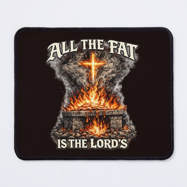 Item preview, All The Fat Is The Lord’s – Leviticus 3:16 Gothic Fire Altar Design designed and sold by FrameFlow.