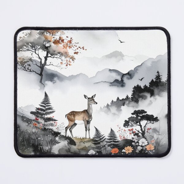 Item preview, Deer Guardian Spirit: British Woodland Wildlife & Cottagecore Art designed and sold by Englandbear.