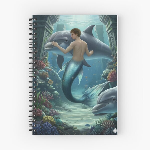 Item preview, male mermaid underwater in the sea palace ocean designed and sold by Nalimkibard.