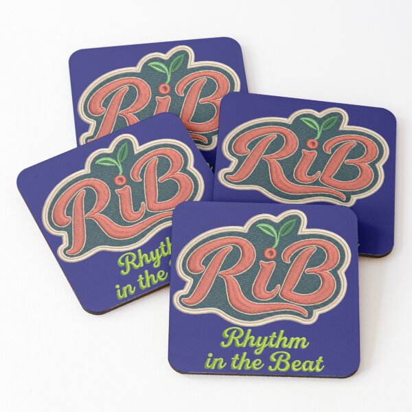 Item preview, Vintage Embroidered Style Coral and Petrolio Logo designed and sold by Rib-Brand.