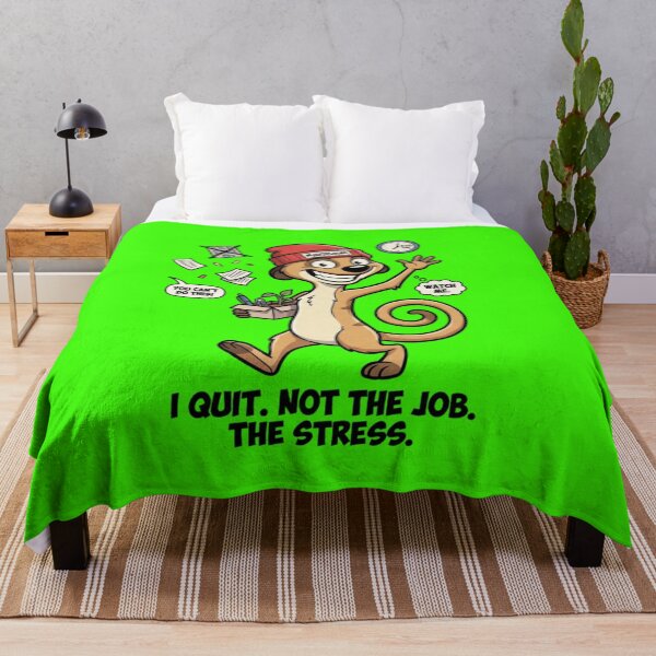 Item preview, MaXiBoOM: I Quit The Stress - 90s Retro Cartoon Meerkat designed and sold by mAXiBoOM.
