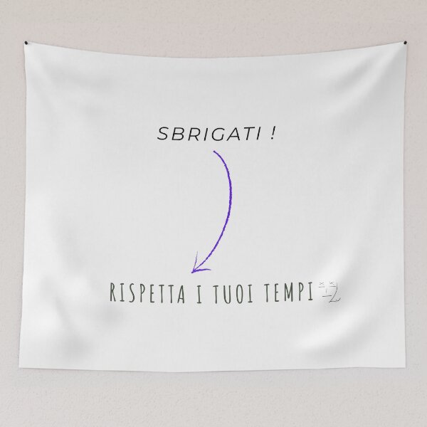 Item preview, Rispetta i tuoi tempi - Sbrigati! | Minimalist Psychology Design designed and sold by Lu-Official.