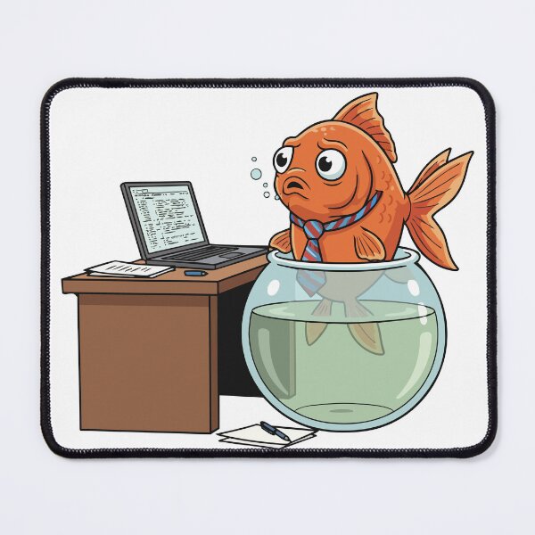 Item preview, Office Desk Fish designed and sold by tigrootiger.