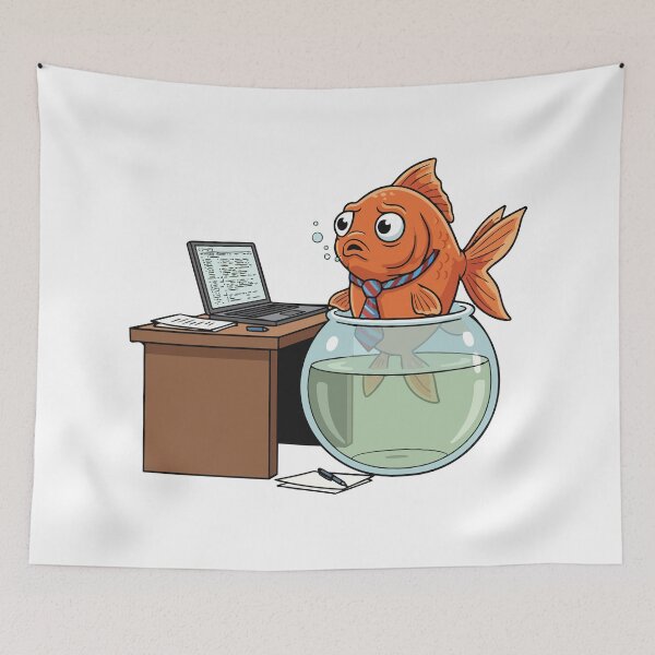 Item preview, Office Desk Fish designed and sold by tigrootiger.