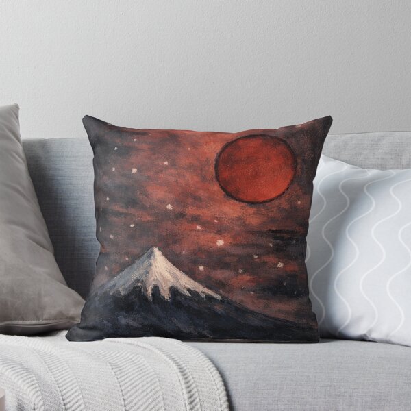 Aperçu de l'œuvre Lune rouge au-dessus du mont Fuji créée et vendue par Abzed.