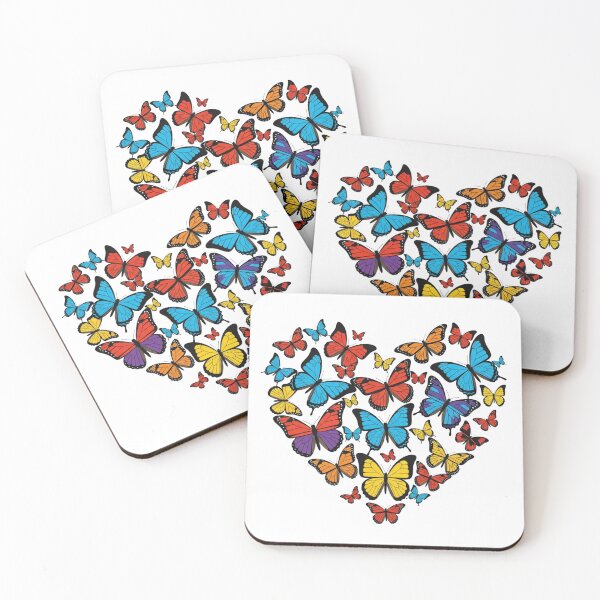 Item preview, Vibrant Butterfly Heart Aesthetic Nature Graphic designed and sold by LoveDesignMania.