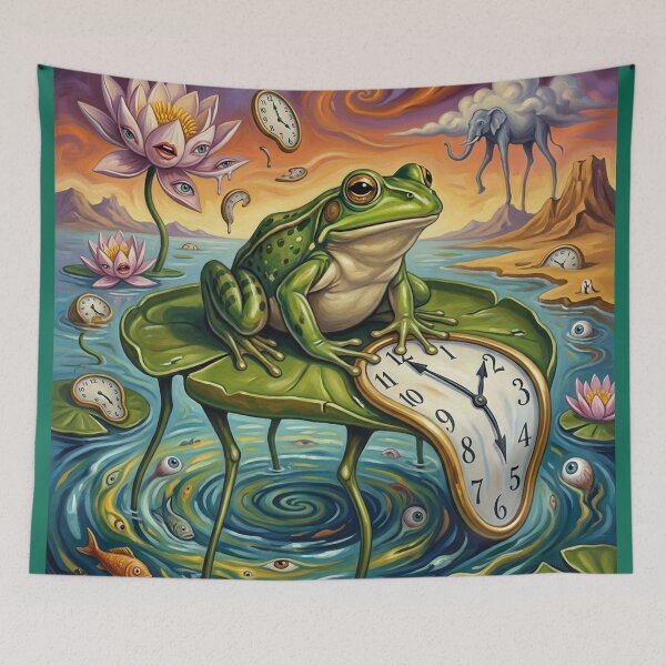 Item preview, A surreal painting in the style of Salvador Dali. designed and sold by Lilashakti ⭐️ ⭐️ ⭐️ ⭐️ ⭐️.
