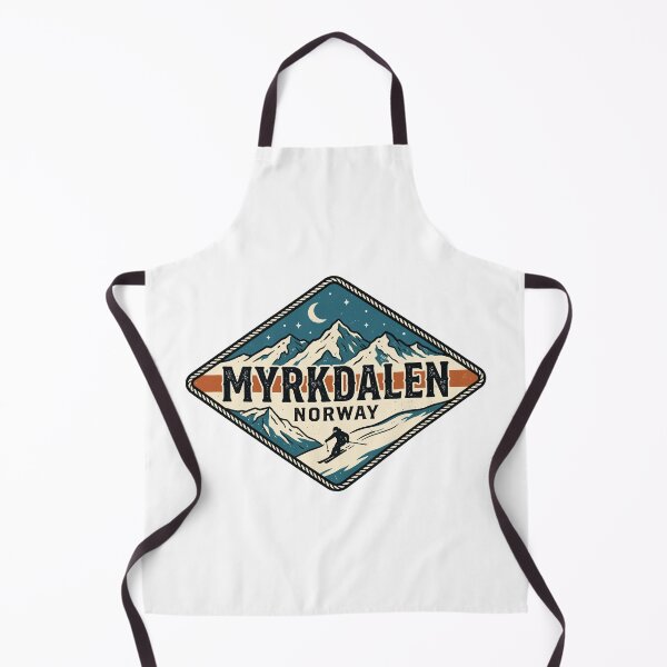 Item preview, Myrkdalen Norway Ski Mountain Badge designed and sold by Digital Art Works  Hub.