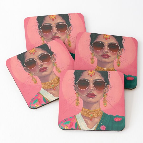 Item preview, Tradition Meets Cool / Aviators & Gold designed and sold by MuskanDesignHub.
