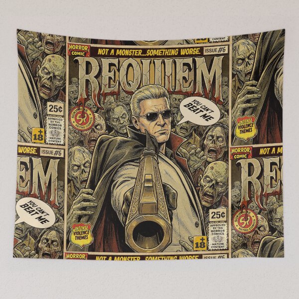 Item preview, Resident Evil 9 Requiem Zeno Retro Vintage Comic Cover Art designed and sold by Back2Collage.