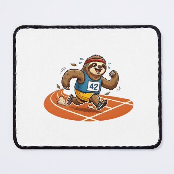 Item preview, Slow But Steady - Funny Running Sloth Marathon Runner designed and sold by WalterAdd.