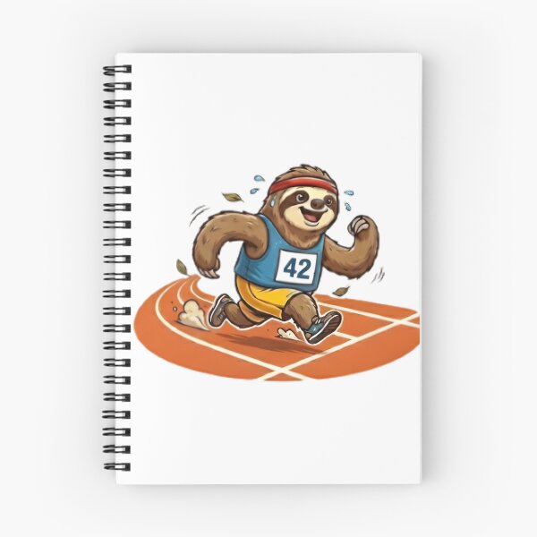 Item preview, Slow But Steady - Funny Running Sloth Marathon Runner designed and sold by WalterAdd.
