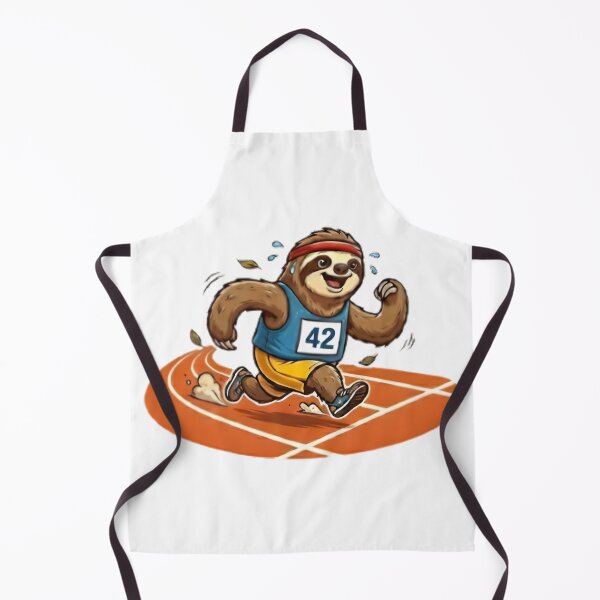 Item preview, Slow But Steady - Funny Running Sloth Marathon Runner designed and sold by WalterAdd.