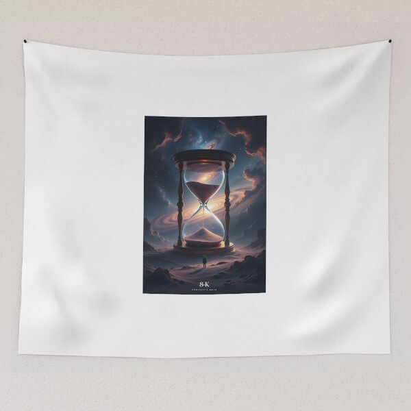 Item preview, Cosmic Hourglass | Time & Universe Flow Concept Art 8K” designed and sold by SoulGraphixx.