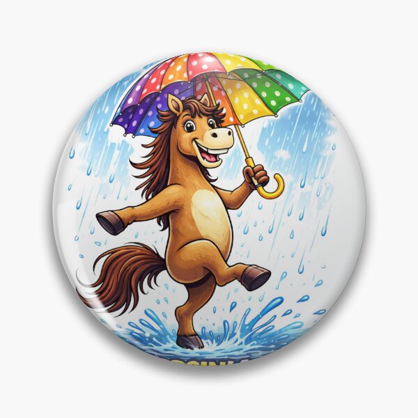 Item preview, Just Horsin Around Funny Dancing Horse Rain Design designed and sold by inkstablestudio.