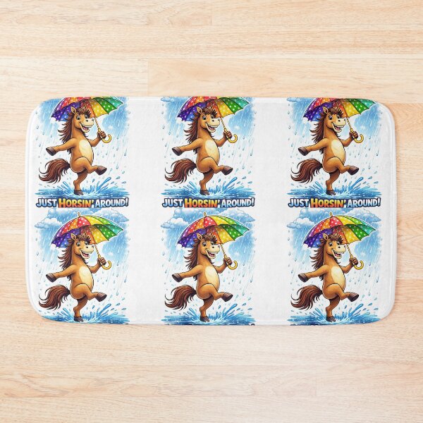 Item preview, Just Horsin Around Funny Dancing Horse Rain Design designed and sold by inkstablestudio.