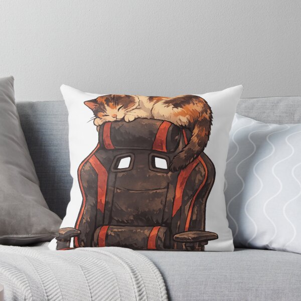 Item preview, Feline Nap – Sleeping Cat in Gaming Chair designed and sold by NextNoob485.