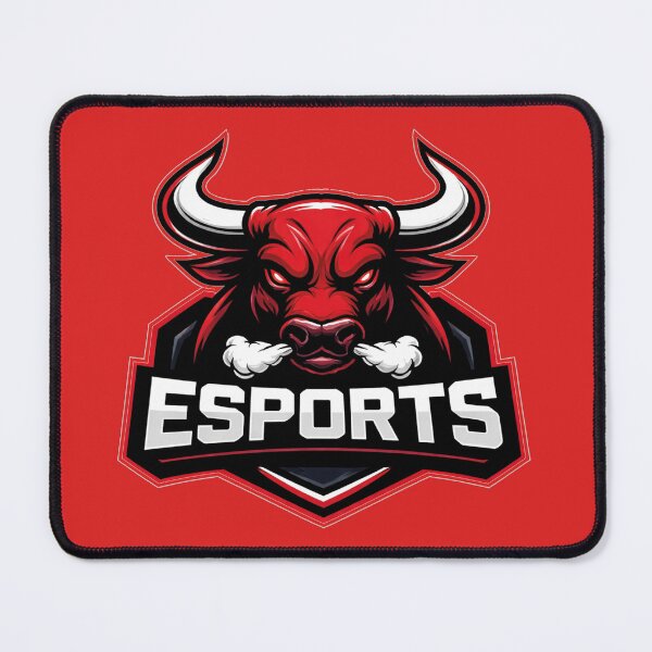 Item preview, Angry Bull Esports Mascot Logo – Fierce Gaming Team Emblem designed and sold by MerlinWear.