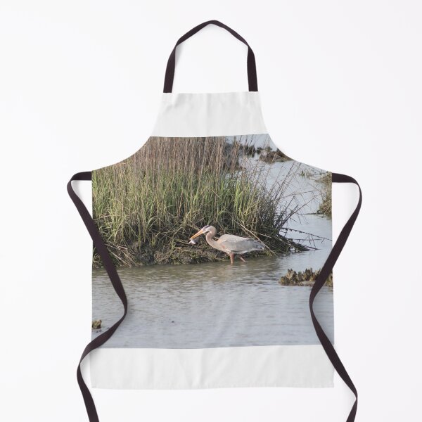 Item preview, Heron Catching Fish in Wetlands designed and sold by Cynthia48.