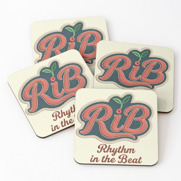 Item preview, Vintage Embroidered Style Coral and Petrolio Logo designed and sold by Rib-Brand.