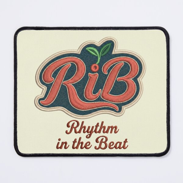 Item preview, Vintage Embroidered Style Coral and Petrolio Logo designed and sold by Rib-Brand.