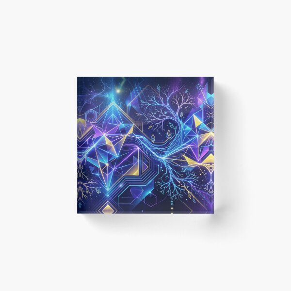 Item preview, Neon roots of cosmic geometry designed and sold by Sigtrix.