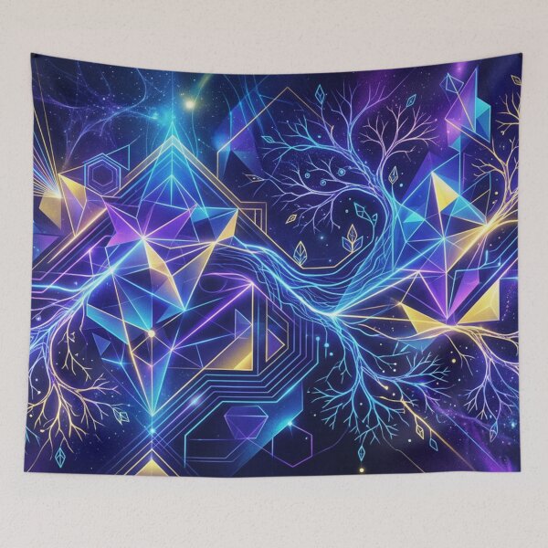 Item preview, Neon roots of cosmic geometry designed and sold by Sigtrix.
