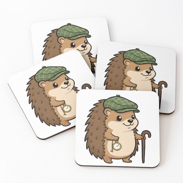 Item preview, Cute Detective Hedgehog Cartoon Vintage Mystery Design. designed and sold by The-T-In-Retro.