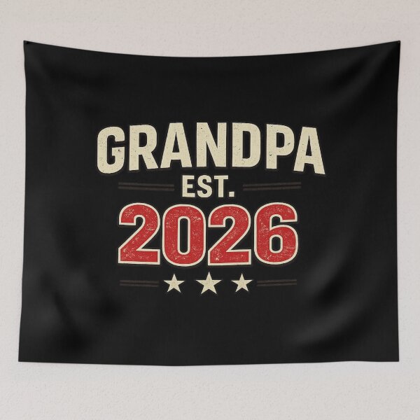 Item preview, Grandpa EST 2026 Shirt – New Grandpa Gift 2026, First Time Grandpa Tee, Baby Announcement Grandpa Shirt designed and sold by TKOprintdesigns.