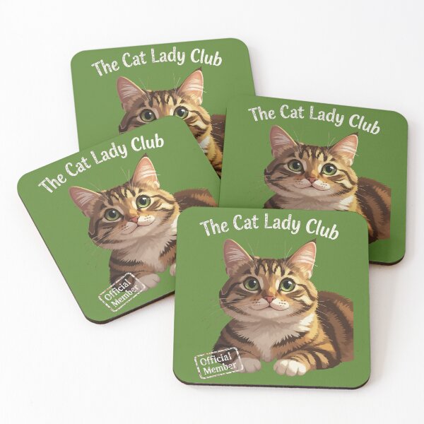 Aperçu de l'œuvre Le club des dames aux chats Cozy Tabby créée et vendue par taiche.