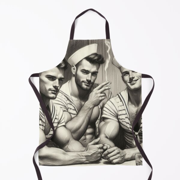 Item preview, 1940s Vintage Sailors "Shoreleave" San Francisco Tom of Finland Tribute Gay Pride Graphic Design designed and sold by ItsAKinkThing.
