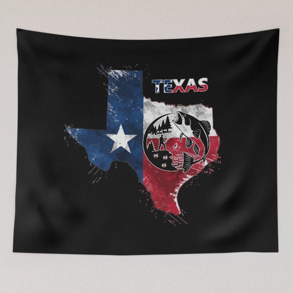 Item preview, Texas Bass Fishing Shirt – Largemouth Bass Angler Texas Flag Design designed and sold by Ladys-Gents.