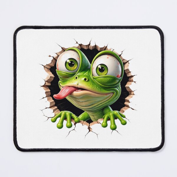 Item preview, Funny Crazy Gecko Big Eyes Cartoon Design designed and sold by M.Store.