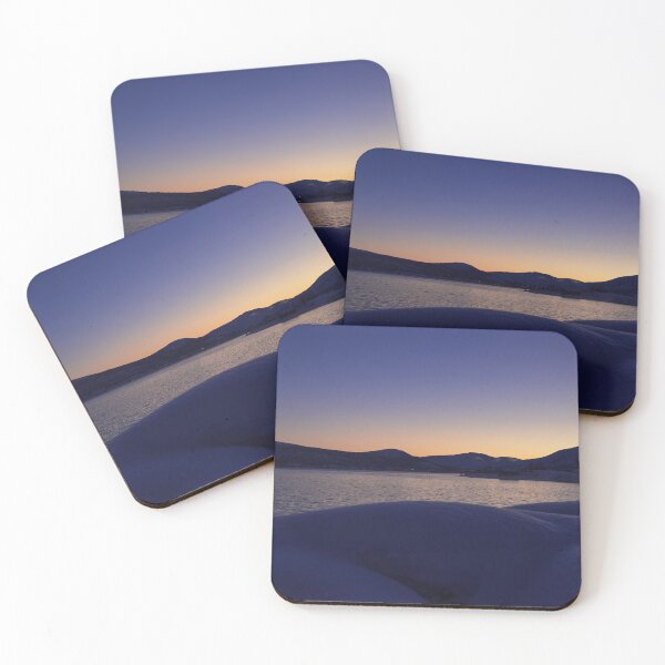 Item preview, Blue hour on a wintry fjord shore in Norway designed and sold by Fapila - Moments & Memories.