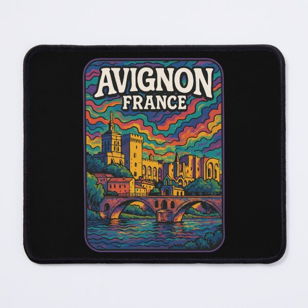 Item preview, Avignon France Europe Psychedelic Trippy Travel designed and sold by TomFrontierArt.