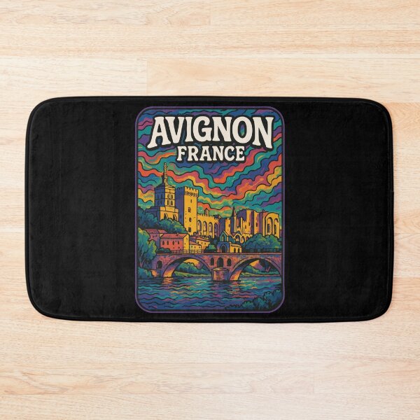 Item preview, Avignon France Europe Psychedelic Trippy Travel designed and sold by TomFrontierArt.