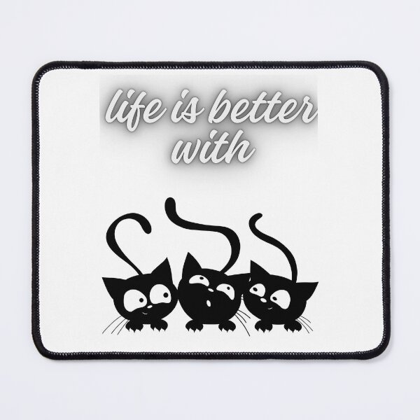 Item preview, Life Is Better With Cats. designed and sold by Dinasshop.