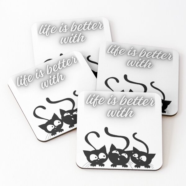 Item preview, Life Is Better With Cats. designed and sold by Dinasshop.
