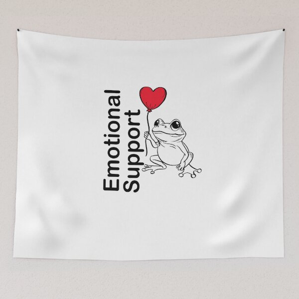 Item preview, Emotional support frog with heart designed and sold by Maryart8.