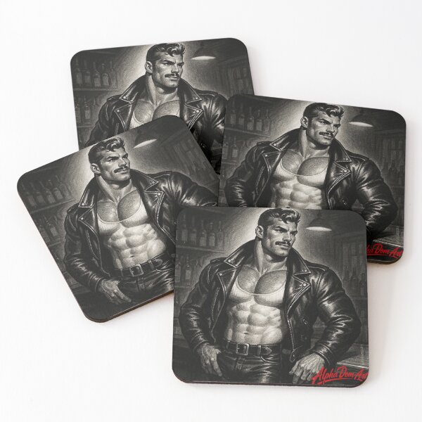 Item preview, Alpha Dom Art: Masters of Leather Dominion in Black Tom of Finland Tribute Defiant Currency Berlin Pride designed and sold by ItsAKinkThing.