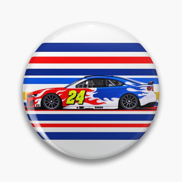 Item preview, 2026 William Byron #24 Flames Side Profile designed and sold by PitWallArt.
