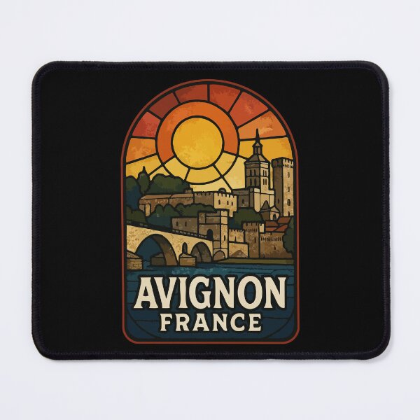 Item preview, Avignon France Europe Retro Stained Glass Art designed and sold by TomFrontierArt.