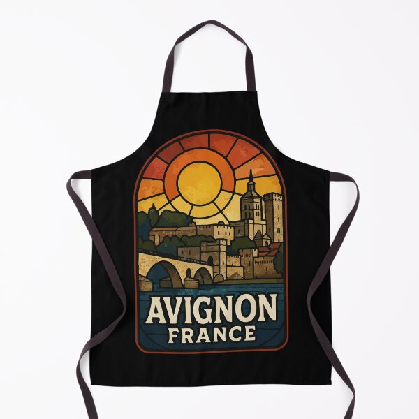 Item preview, Avignon France Europe Retro Stained Glass Art designed and sold by TomFrontierArt.