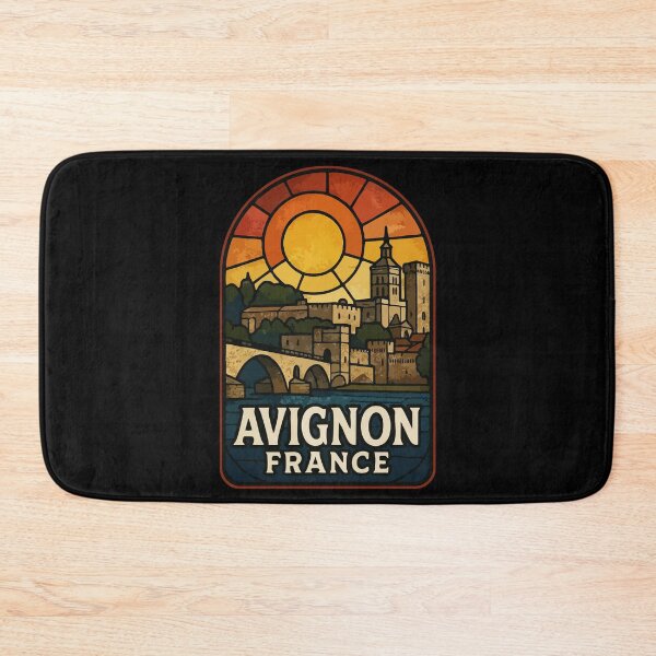 Item preview, Avignon France Europe Retro Stained Glass Art designed and sold by TomFrontierArt.